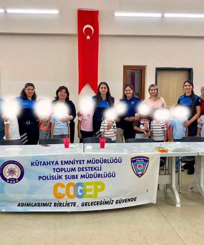 Kütahya İl Emniyet Müdürlüğü'nden anlamlı etkinlik: Çocuklar için sanat atölyesi düzenlendi