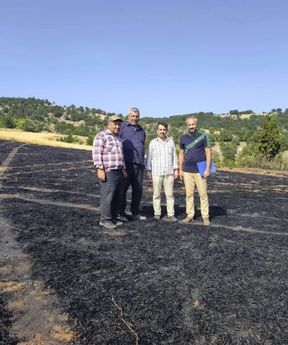 Kütahya'da felaketinden eşiğinden dönen köyde hasar tespiti çalışması gerçekleştirildi