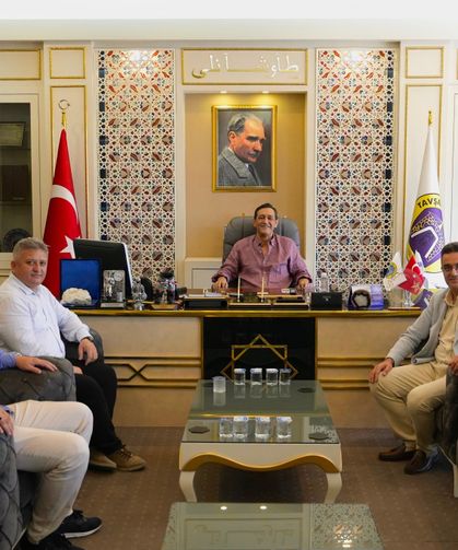 Halkbank Tavşanlı Şube Müdür Yeşilova'dan, Başkan Derin'e ziyaret