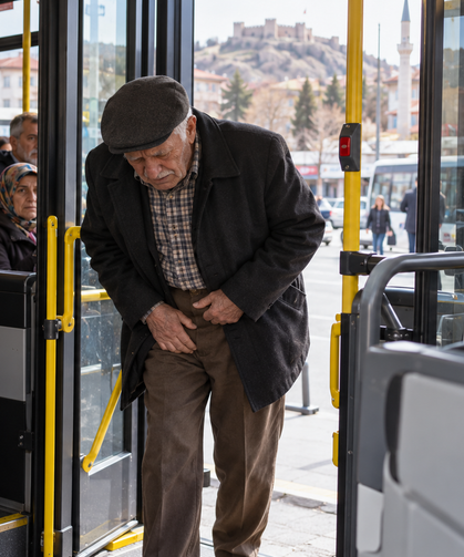 Kütahya’da halk otobüsünde şaşkınlık yaratan olay