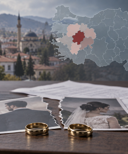 Kütahya’da 2025 yılında 1.192 çift boşandı: Komşu illerde durum ne?