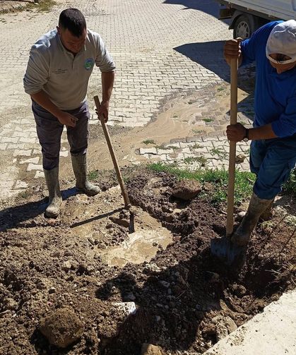 Şaphane'de altyapı mesaisi devam ediyor