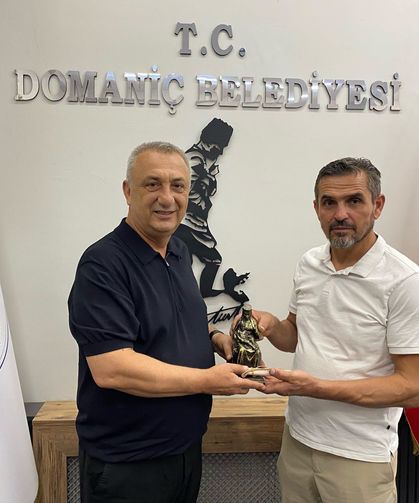 Tunçbilek Ak Parti teşkilatından, Domaniç Belediye Başkanı Uysal'a ziyaret