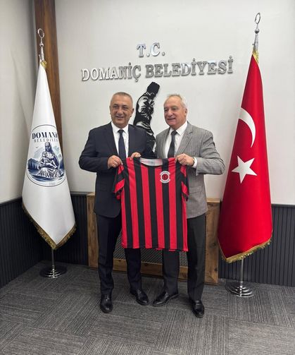 TKİ Tavşanlı Linyitspor yönetiminden Domaniç Belediye Başkanı Uysal’a ziyaret