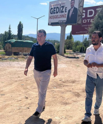 Gediz Belediye Başkanı Akel'den, doğalgaz ve eğitim çalışmalarını inceledi