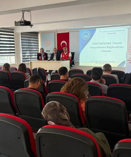 Gediz'de öğretmenlere sosyal hizmetler semineri düzenlendi