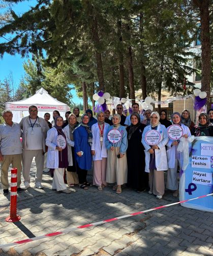 Gediz'de kansere karşı farkındalık çalışması gerçekleştirildi
