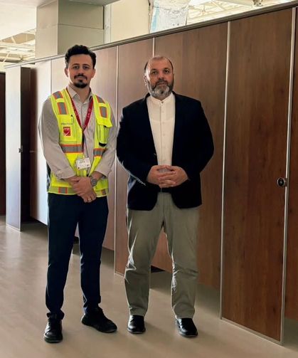 İl Müftüsü Açık, Zafer Havalimanı'nda hac yolcuları için hazırlanan giyinme alanını ziyaret etti