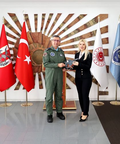 Kaymakam Yıldırım'dan, Kütahya Hava Er Eğitim Tugay ve Garnizon Komutanı Baş'a ziyaret