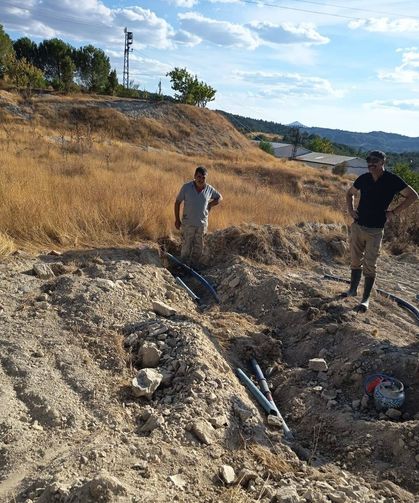 Şaphane'de altyapı ve ilaçlama çalışmaları devam ediyor