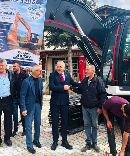 Bakanlıktan Kuşu Belediyesi’ne ekskavatör desteği