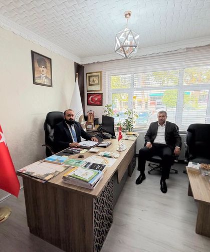Gediz'de Başkan Akel’den İlçe Müftüsü Aslan’a ziyaret