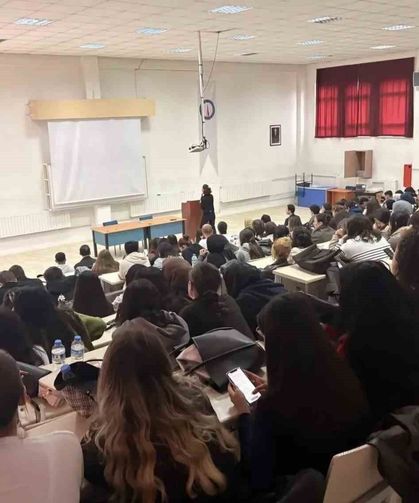 Hisarcık MYO'da öğrencilere bağımlılık farkındalığı eğitimi düzenlendi