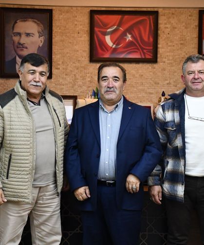 Başkan Koca, Kütahya KYK İl Müdürlüğü Şube Müdür Vekili Toprak ile bir araya geldi