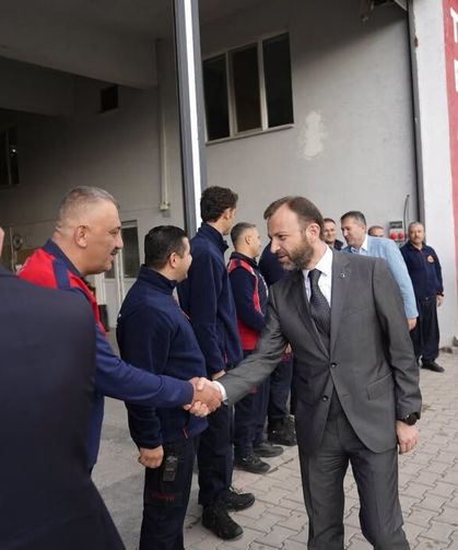 AK Parti Kütahya Milletvekilleri Bayırcı ve Demir'den, Tavşanlı İtfaiye Müdürlüğü'ne ziyaret