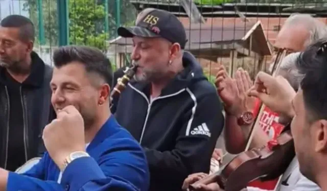 Hüsnü Şenlendirici arkadaşının düğününe katıldı