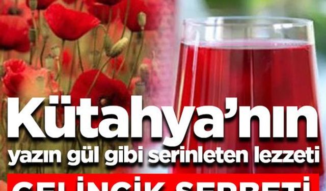 Kütahya'nın yazın gül gibi serinleten lezzeti: Gelincik Şerbeti