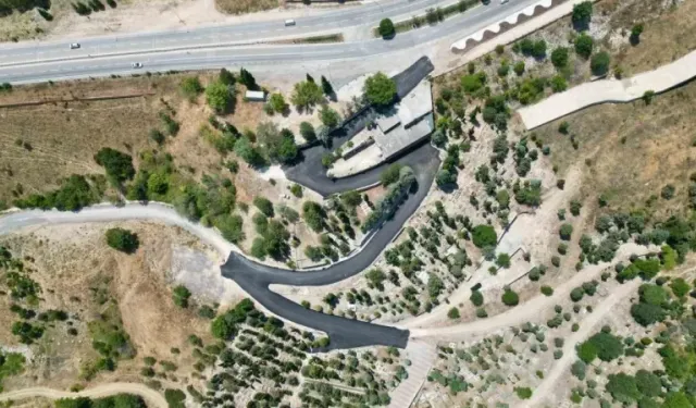 Şehitlik yolu asfaltlanarak yenilendi