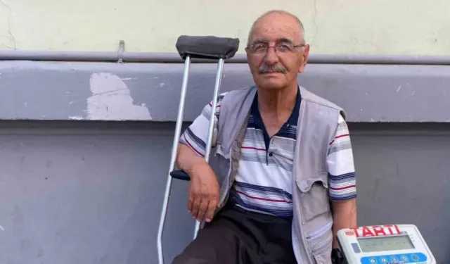 Engelli aracıyla hamamyolu’nda hayat mücadelesi