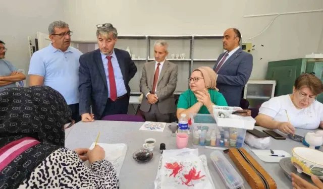 Mustafa Yılmaz’dan halk eğitim’e destek ziyareti