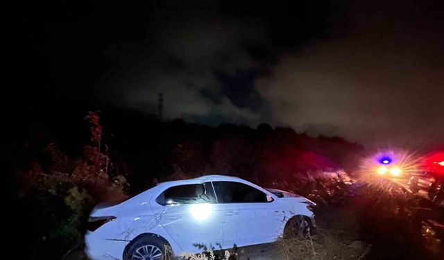 33 Yaşındaki Sürücü Kontrolü Kaybedip Yoldan Çıktı