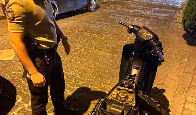 Çalıntı Motosiklet Bekçilerin Gözünden Kaçmadı