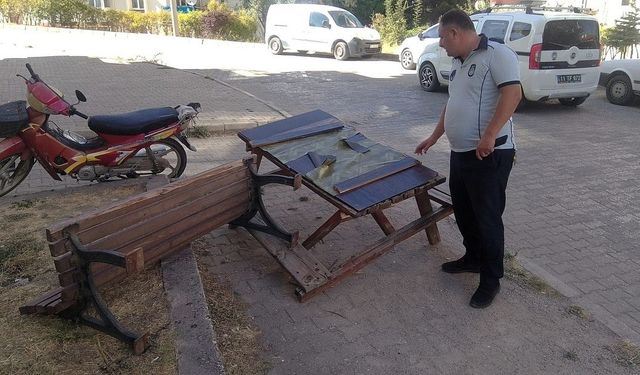 Kamu malına zarar veren şahıs yakalandı