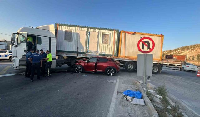 Trafik Kazası Yürekleri Ağızlara Getirdi