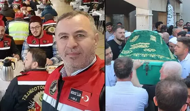 Motosiklet kazasında ölen oğlunun namazını kıldırdı
