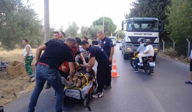 Edremit’te kaza paniği: Yaralı hastaneye kaldırıldı