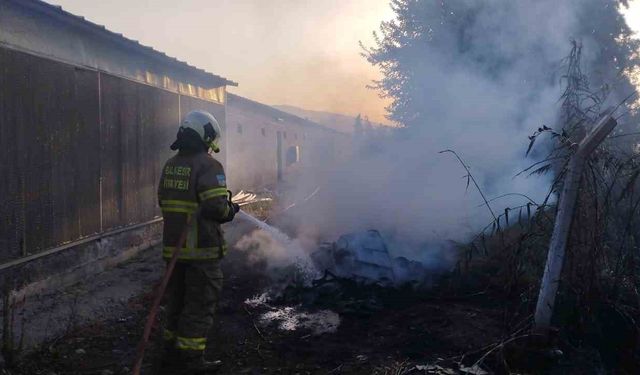 Çöp yangını facia olmadan söndürüldü