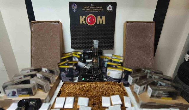 Edremit’te Kaçak Tütün Operasyonu: Çok Sayıda Ürün Ele Geçirildi