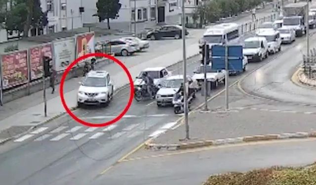 Yol yerine kaldırımu kullanan sürücüye ceza kesildi