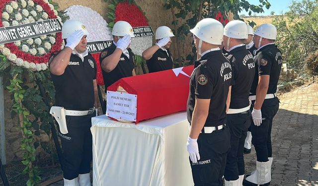 Kütahya'da hayatını kaybeden polis memleketinde son yolculuğuna uğurlandı