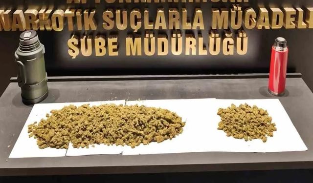 Otobüste gizli paket: 600 gram uyuşturucu yakalandı