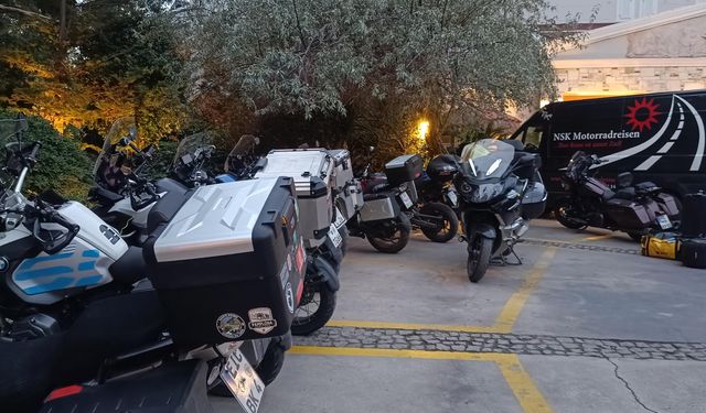Motosiklet sevdasıyla Almanya’dan İzmir’e yolculuk