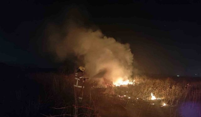 Arazi yangınına hızlı müdahale edildi