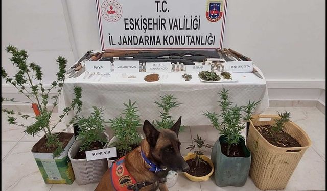 Jandarmadan uyuşturucu ve silah baskını: 7 şüpheli yakalandı