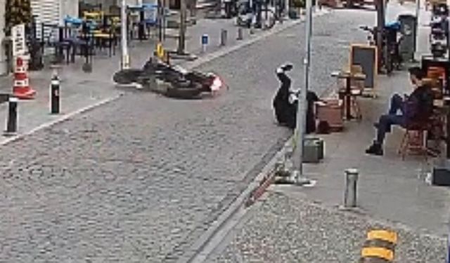 Kediye çarpmaktan kaçarken kaza yaptı