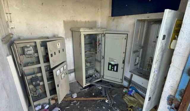 Su tesisinde hırsızlık şoku: Her şeyi götürdüler