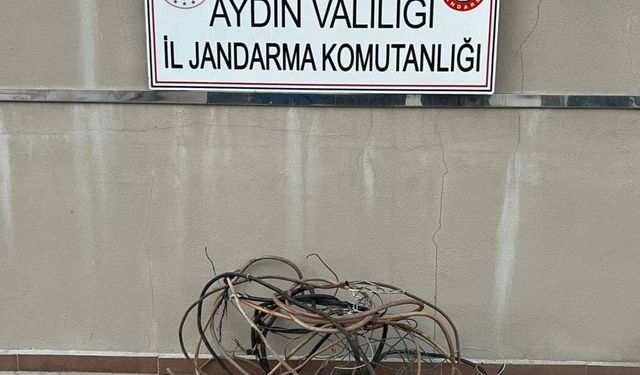 Kablo hırsızı araştırmayla yakalandı