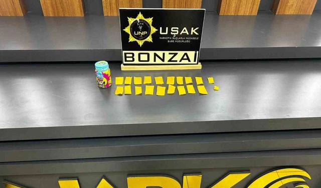 Uşak’ta uyuşturucu operasyonu: Çok sayıda madde yakalandı