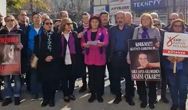 CHP Kütahya Kadın Kolları’ndan 25 Kasım Mesajı: “Kadınlar Susmuyor, Direniyor, Kazanacak!”