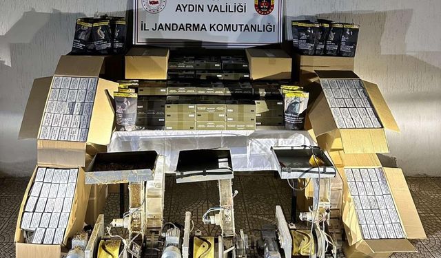 Halı yıkama dükkanı, kaçak sigara imalathanesi çıktı