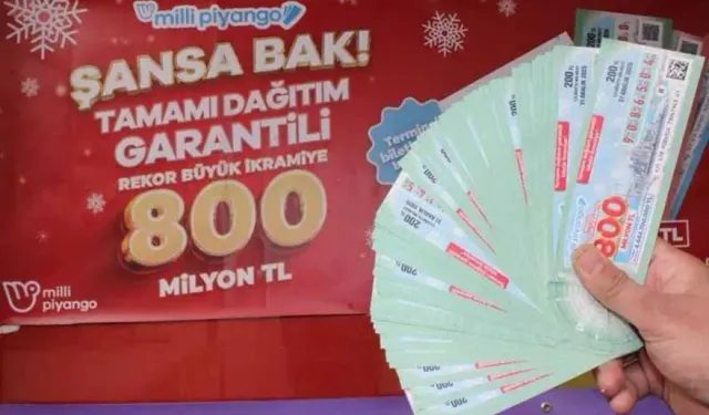 Milli Piyango Yılbaşı Çekilişi 2026: 800 Milyon TL’lik Büyük İkramiye Bu Gece Sahibini Buluyor