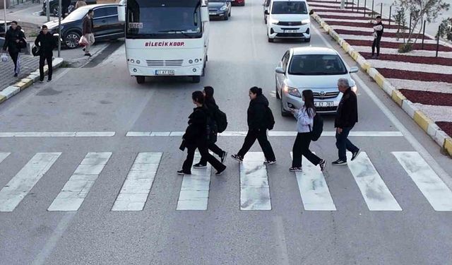 Bilecik'te drone destekli trafik denetimi: 29 sürücüye ceza