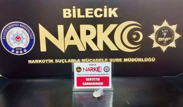 Bilecik'te uyuşturucu operasyonu: 1 gözaltı