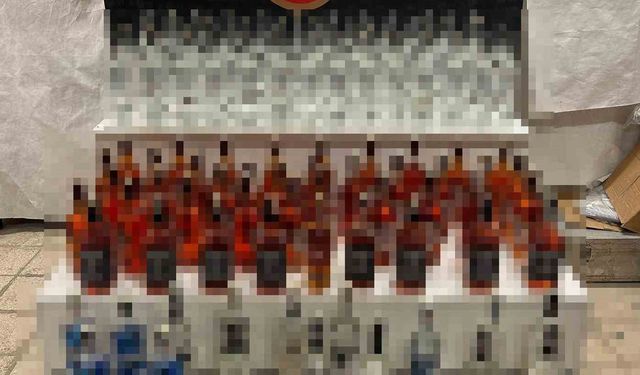 Eskişehir'de 128 şişe kaçak alkol ele geçirildi