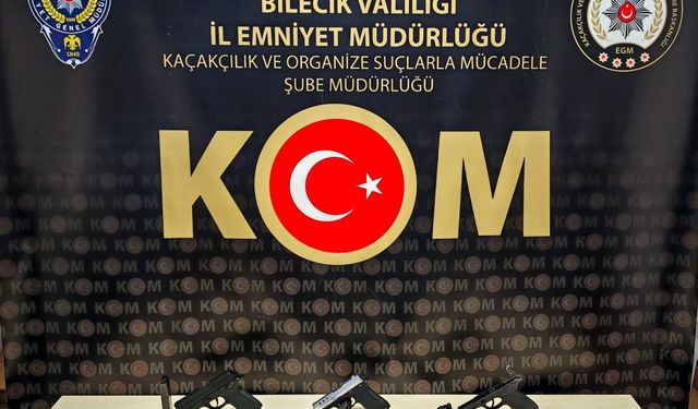 Kaçak silah operasyonunda Bilecik’te 1 kişi cezaevine gönderildi