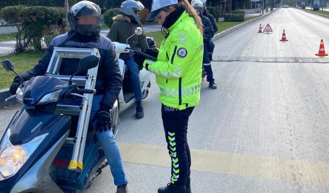 Manisa'da motosiklet denetimlerinde 1,8 milyon TL ceza